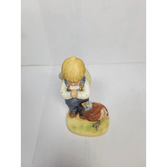 Vintage Denim Days, Homco Figurine 1506 Danny, A Time For Thanks - Picture 5 of 6